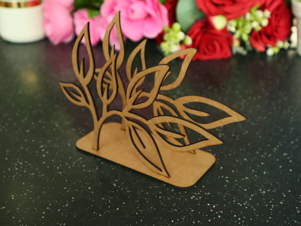 Flower Decorative Napkin Holder Laser Cutting Free Vector File