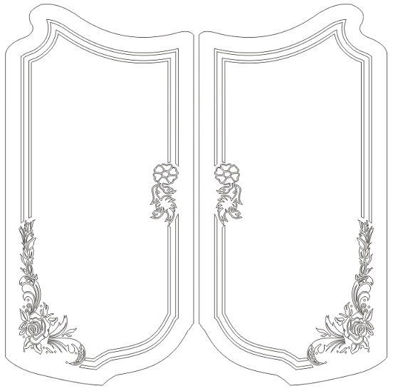 Flower Grille Design Free DXF File