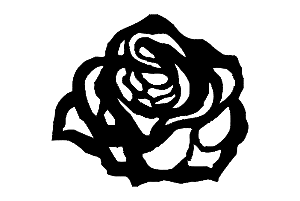 Flower Rosa 80×70 Mdf 6mm 3mm Free DXF File