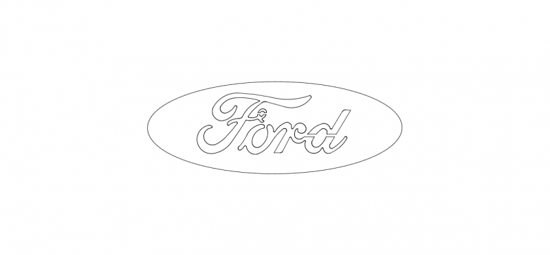 Ford Logo Wire Free DXF File