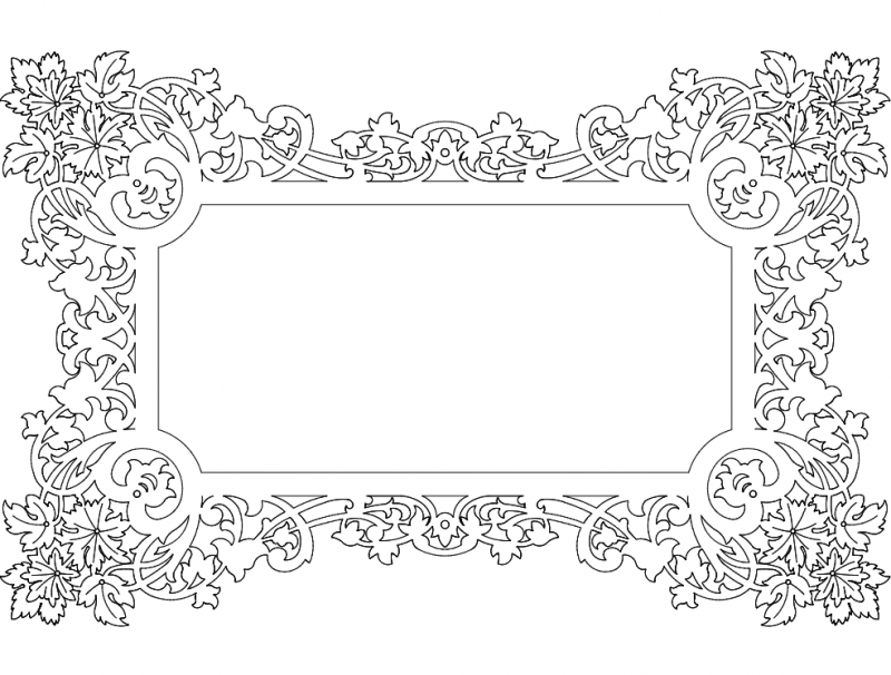 Frame Design t1 Free DXF File