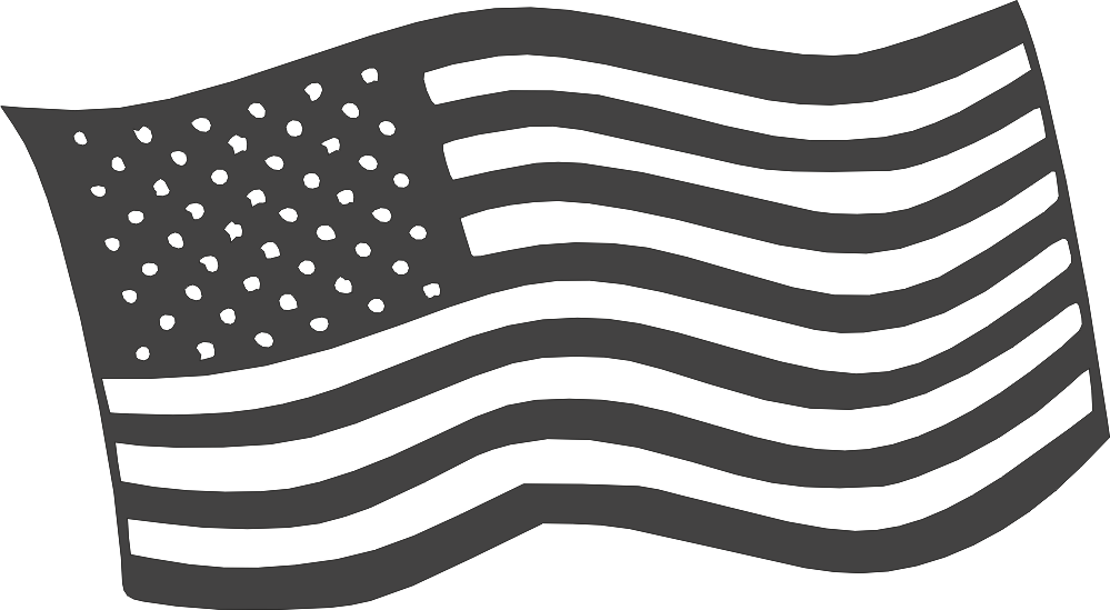 Free American Flag Logo Free DXF File