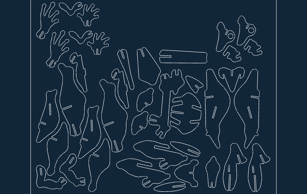 Frog Art Free DXF File