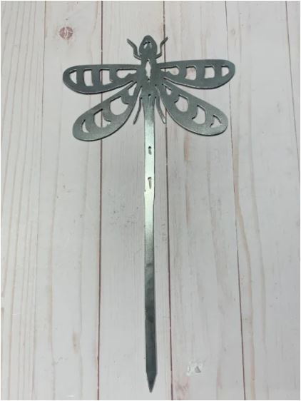 Garden Decorations Dragonfly Garden Stake Free DXF File