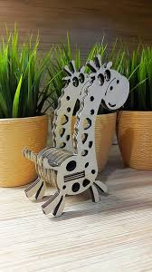 Giraffe Phone Stand Free DXF File