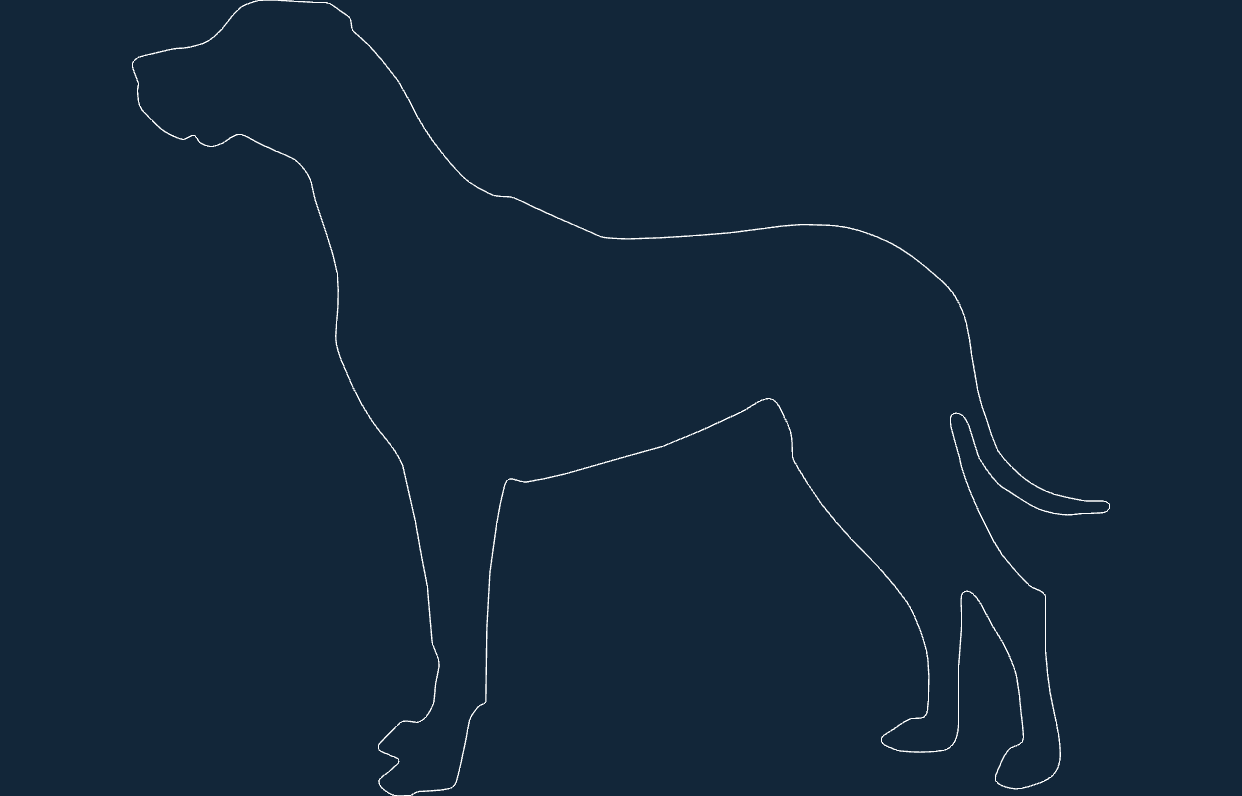 Great Dane Free DXF File