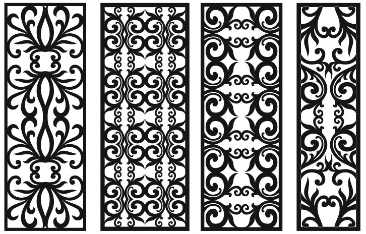 Grill Design Pattern Decoration 1 Free DXF File