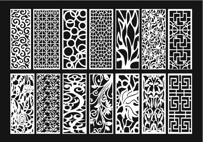 Grill Design Pattern Decoration 2 Free DXF File