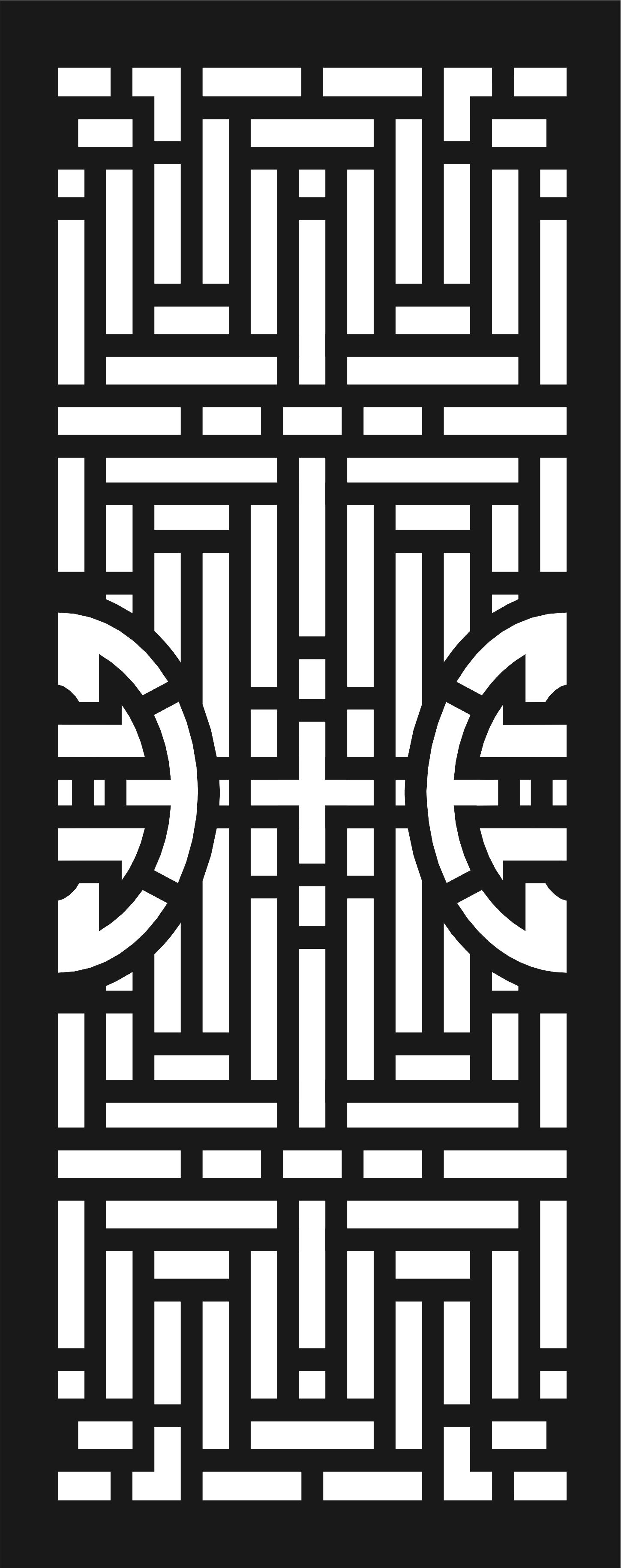 Grill Design Pattern Decoration For Laser Cutting Free Vector File