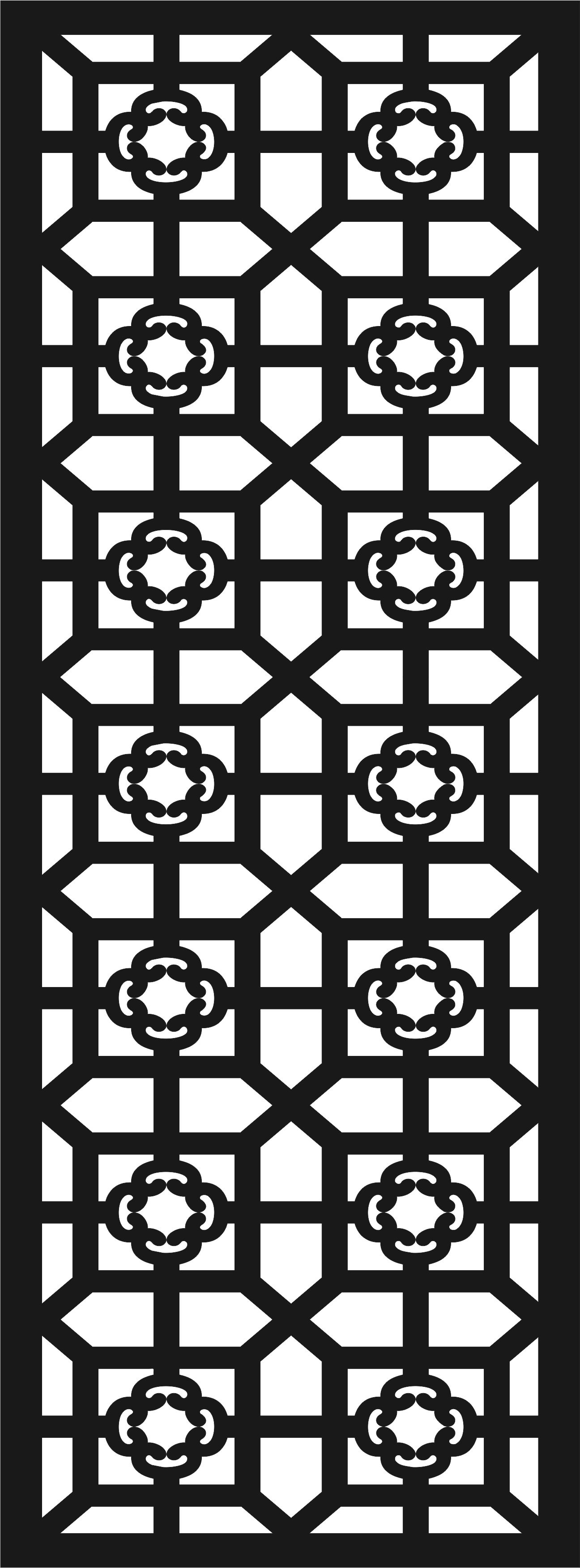 Grill Design Pattern Decoration Screen Design For Laser Cut Free Vector File