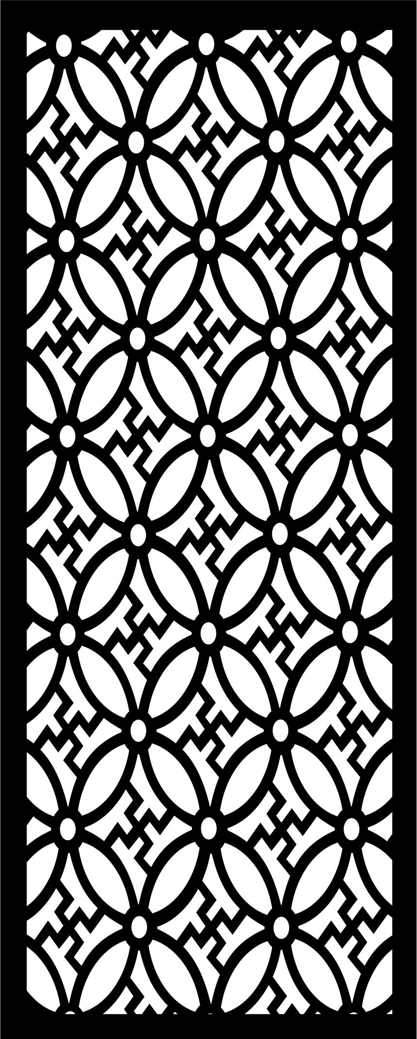 Grill Design Pattern Decoration Screen Seamless For Laser Cut Free Vector File