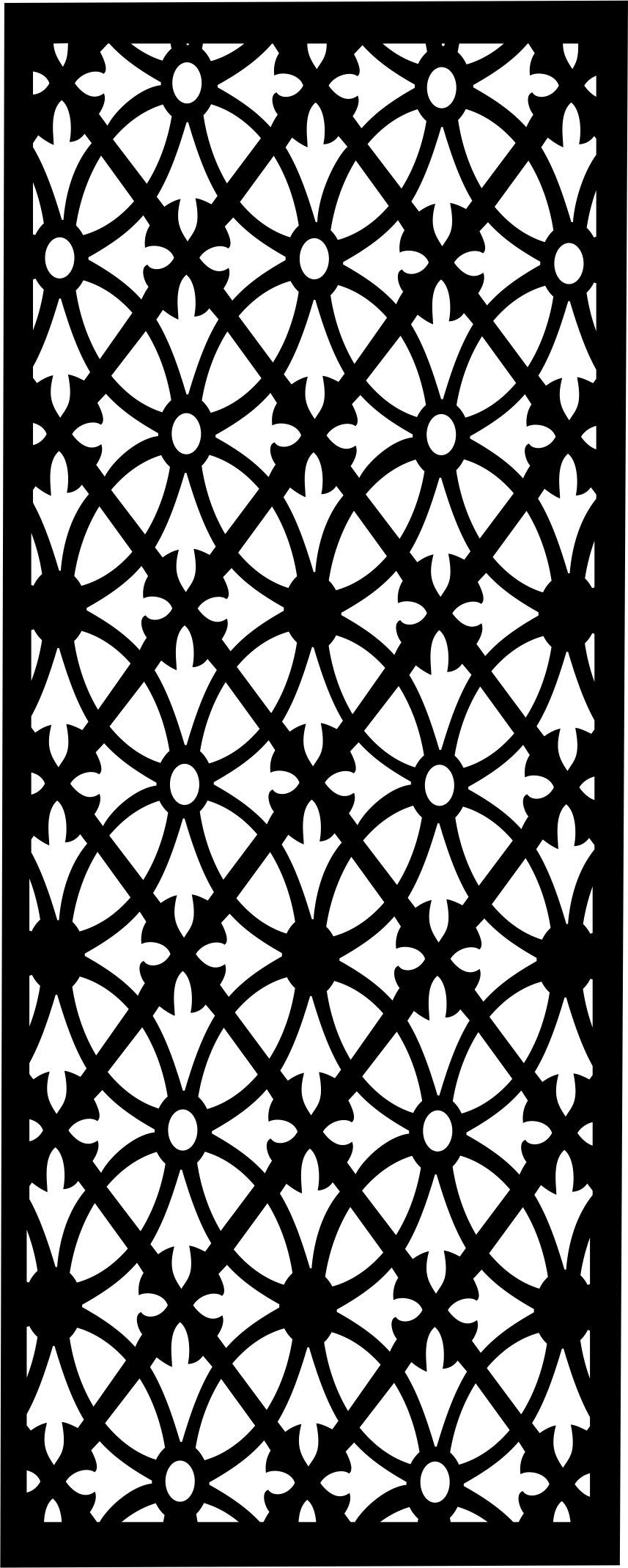 Grill Design Pattern Seamless Screen Design Decoration For Laser Cut Free Vector File