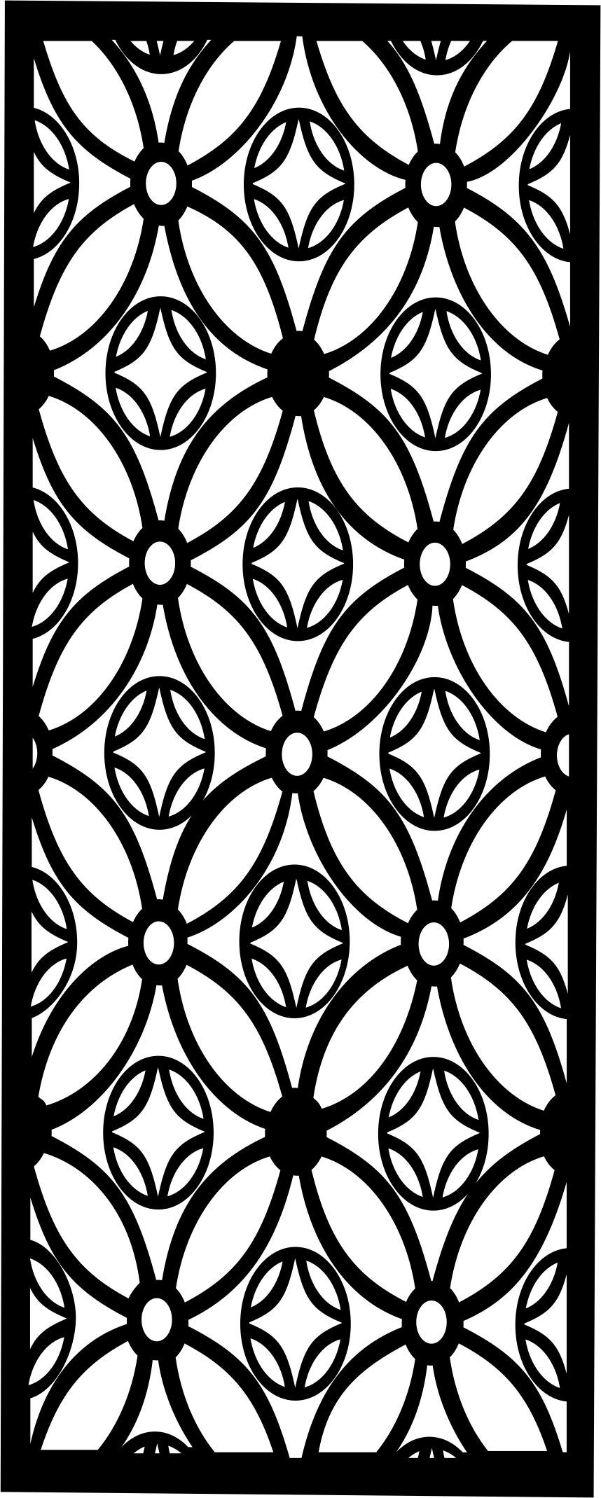 Grill Pattern Decoration Screen Seamless For Laser Cut Free Vector File