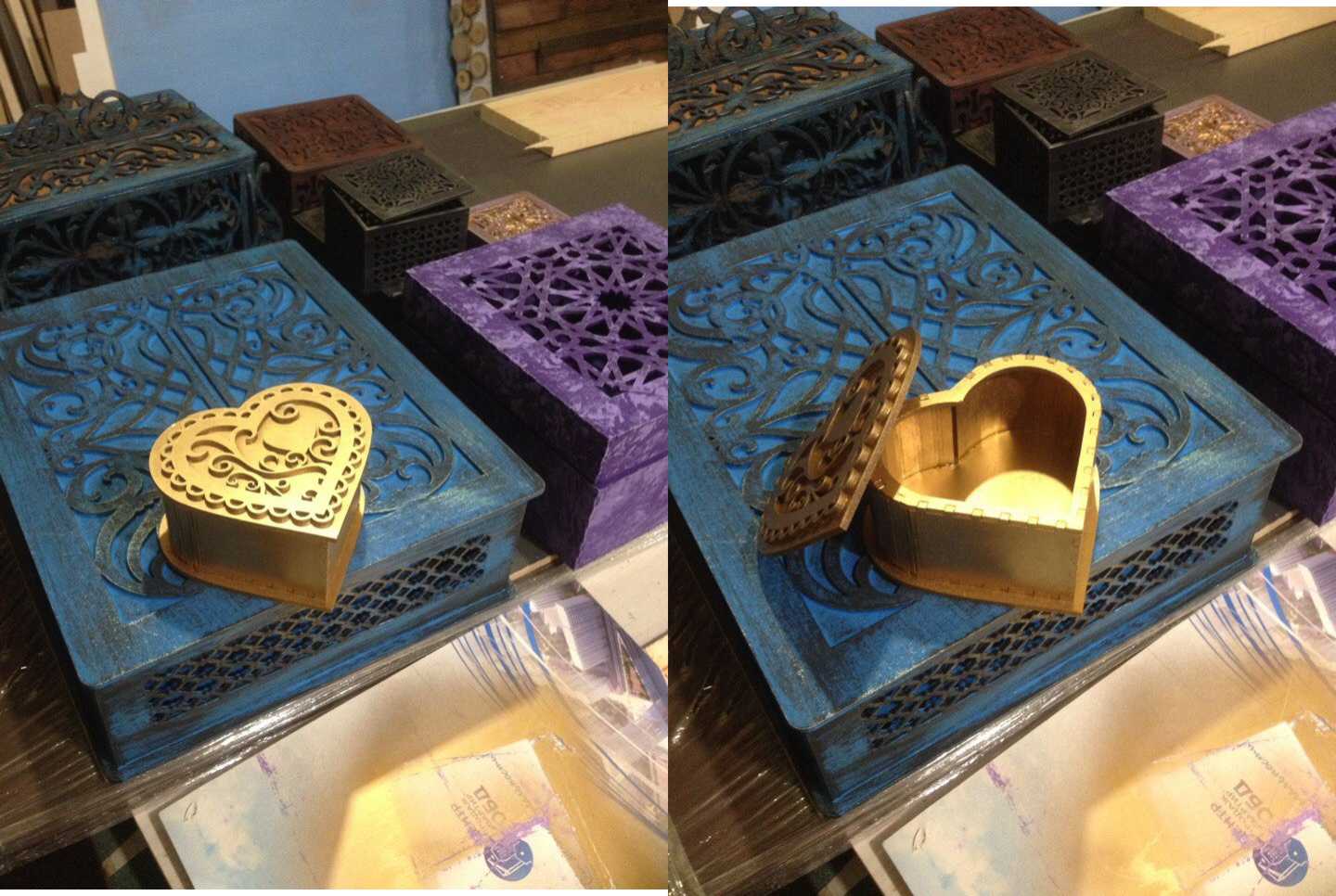 Heart Shaped Stash Box For Laser Cut Free Vector File