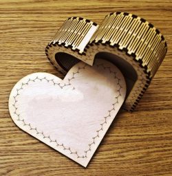 Heart Trinket Box For Laser Cut Cnc Free DXF File