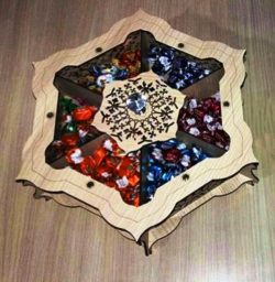 Hexagon Tray Of Candy Box For Laser Cut Cnc Free Vector File