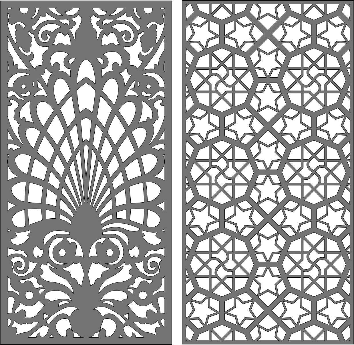 Honeycomb Bulkhead Design Seamless Separator Jali Pattern For Laser Cut Free Vector File