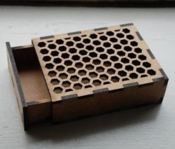 Honeycomb Hole Box Model For Laser Cut Cnc Free DXF File