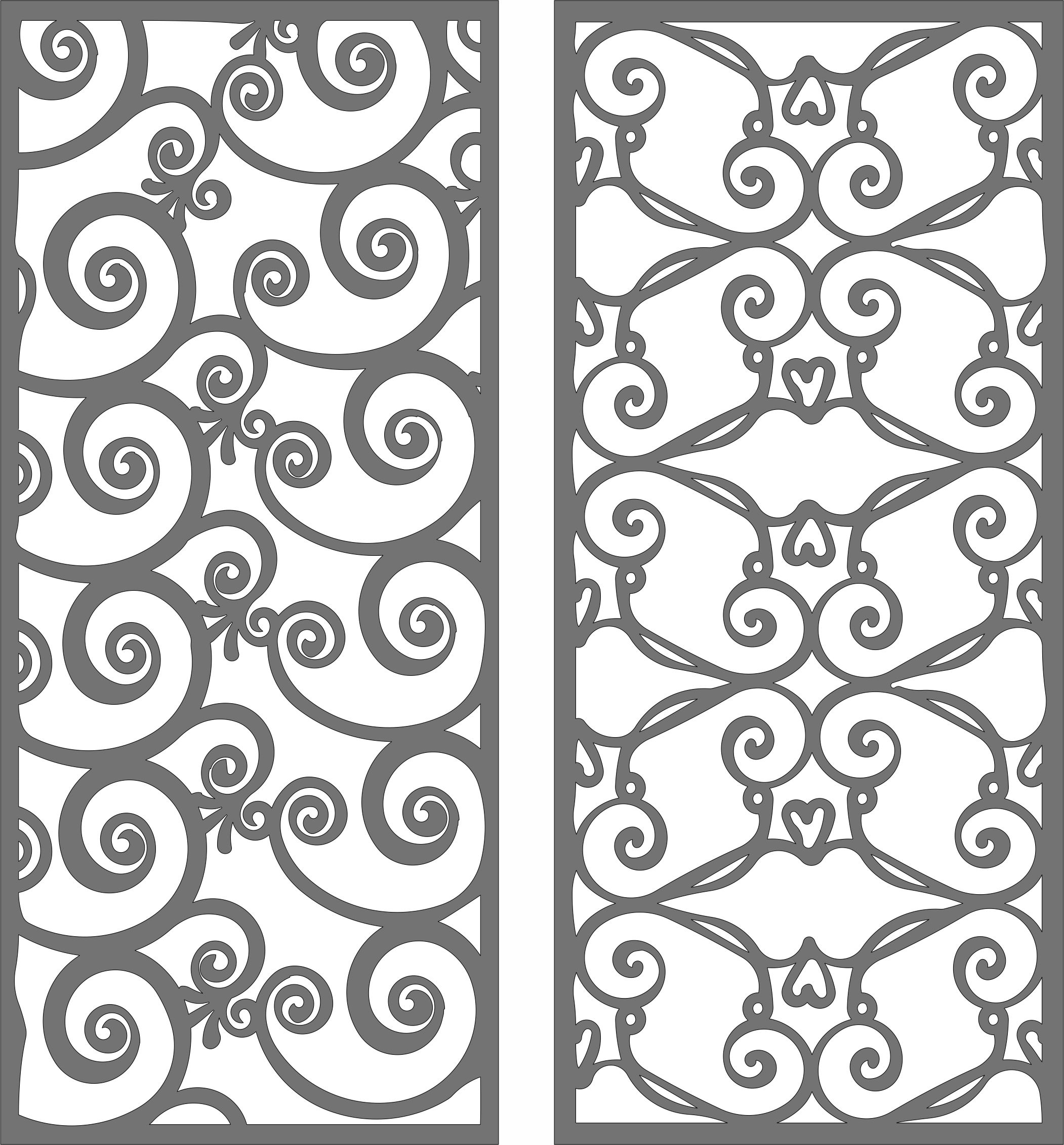 Hook Living Room Seamless Separator Jali Panel For Laser Cut Free Vector File