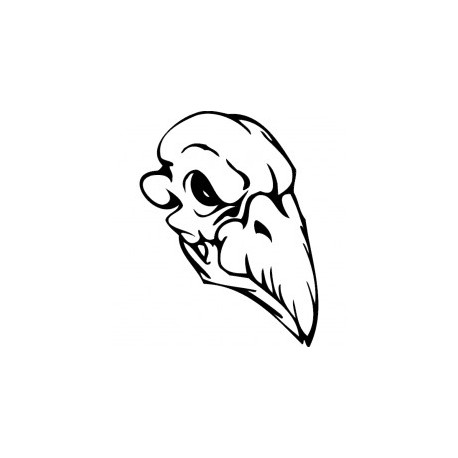 Horror Skull Bird Head 005 Free DXF File