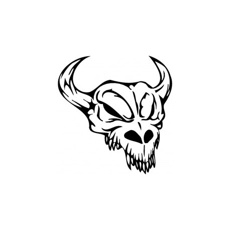 Horror Skull Bird Head 009 Free DXF File