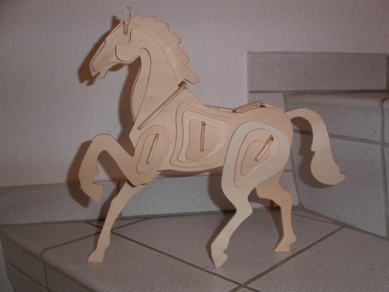 Horse 3d Puzzle Free DXF File