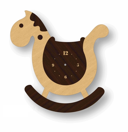 Horse Clock Kids Bedroom Ideas Free Vector File