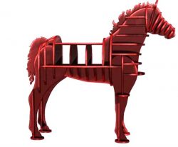 Horse Shelves For Laser Cut Cnc Free Vector File