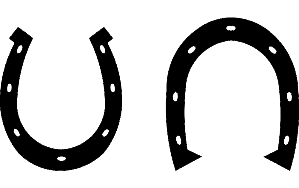 Horse Shoe Free DXF File