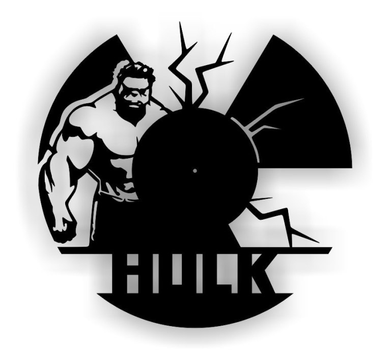 Hulk Wall Clock Cnc Laser Cutting Free Vector File