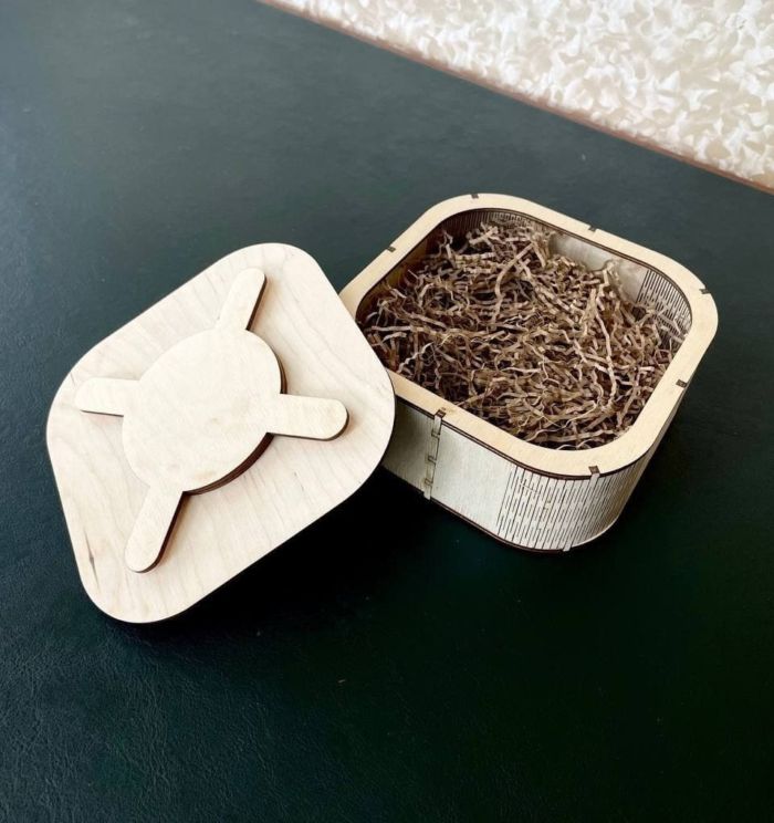 Instagram Sign Gift Box 4mm Laser Cut Free DXF File