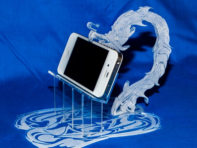 Iphone Stand Dragon Drawing Free Vector File