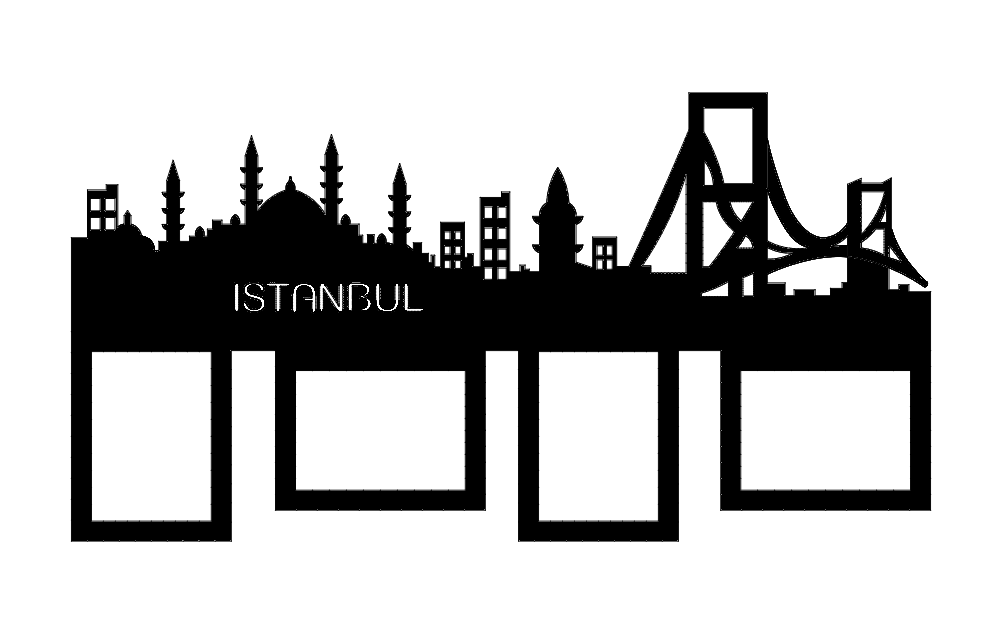 Istambul Foto Frame Free DXF File