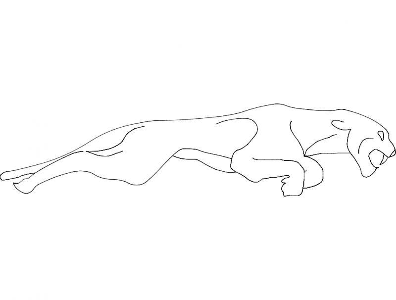 Jaguar Free DXF File