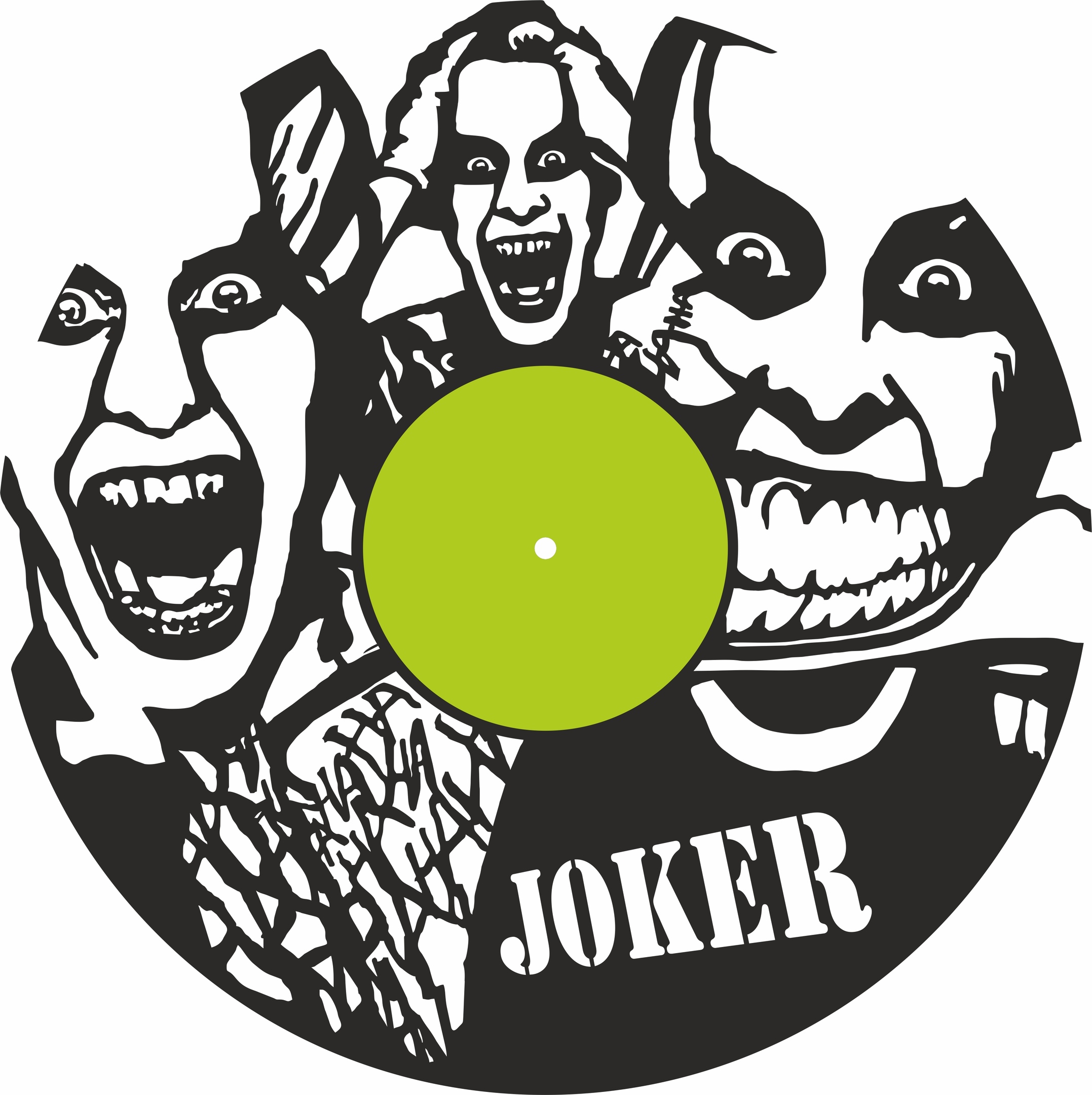 Joker Wall Clock Free Vector File