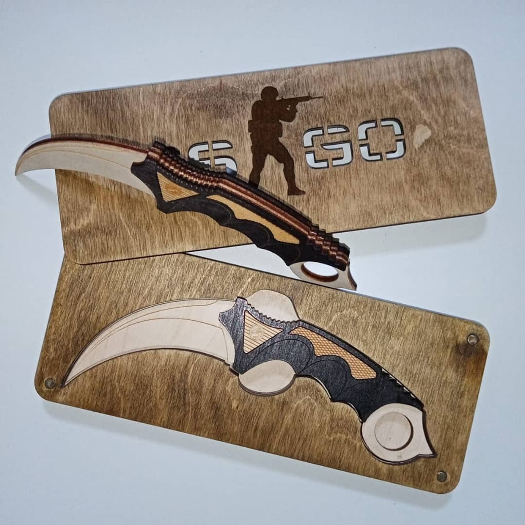 Karambit Knife Csgo Toy For Laser Cut Free Vector File