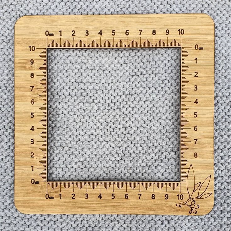 Knitting Tension Square Gauge For Laser Cutting Free Vector File