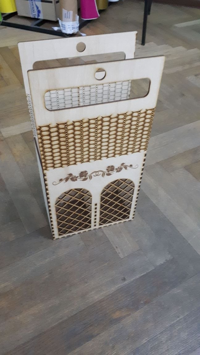 Korobka Pod Shampanskoe For Laser Cut Free Vector File