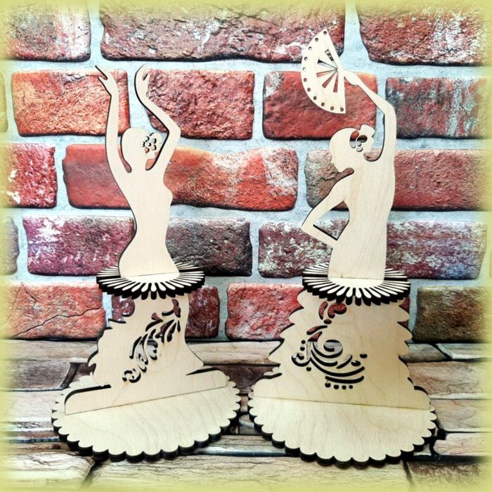 Lady Napkin Holders 6mm Laser Cutting Free Vector File