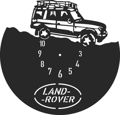 Land Rover Clock Free DXF File