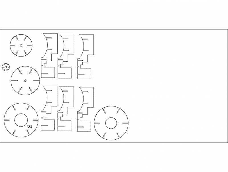 Lari Lamp Design Free DXF File