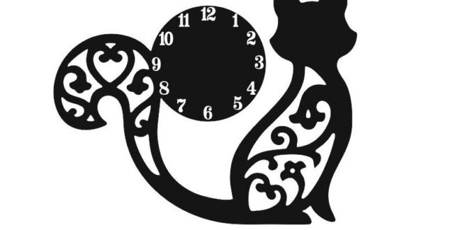 Laser Cnc Cut Watches With A Sculpted Kitten Free DXF File