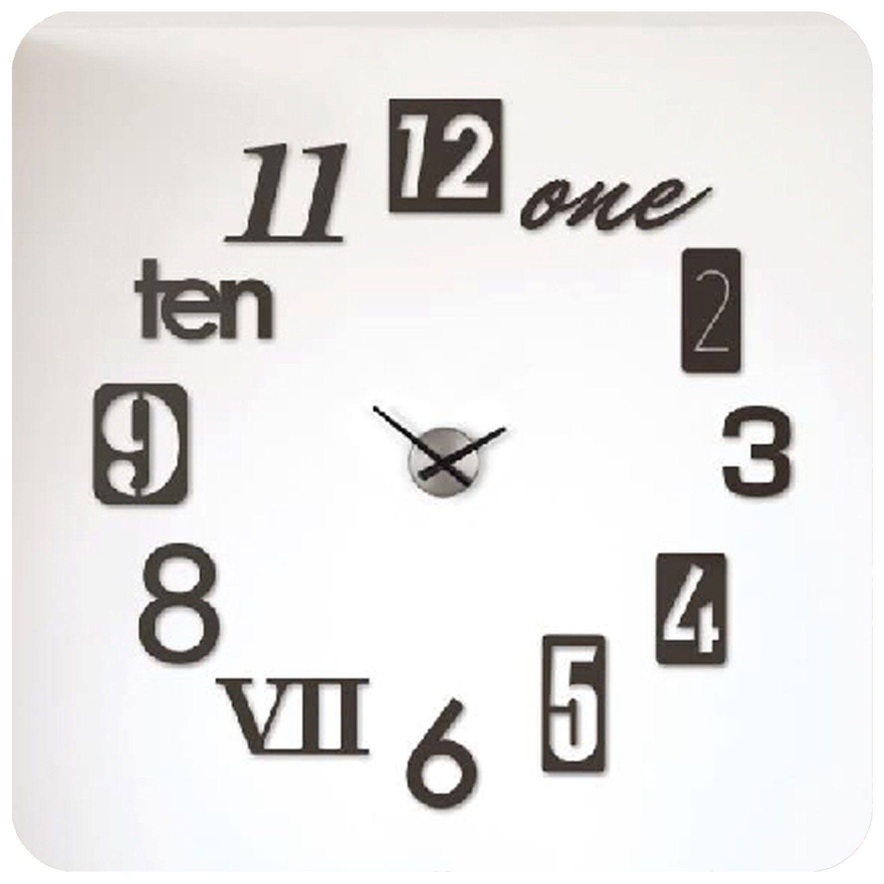 Laser Cut 3d Modern Wall Clock Layout Free Vector File