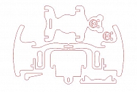 Laser Cut 3d Puzzle Tbear Rocker Template Free DXF File