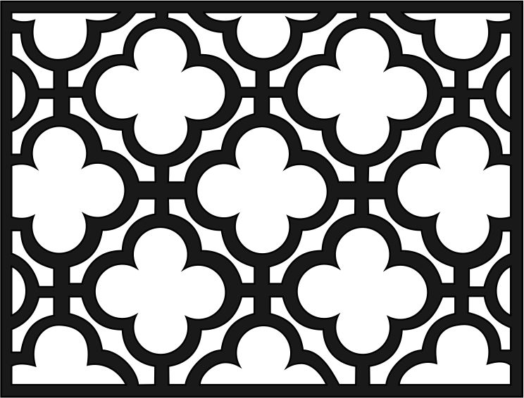 Laser Cut Abstract Geometric Screen Pattern Free Vector File