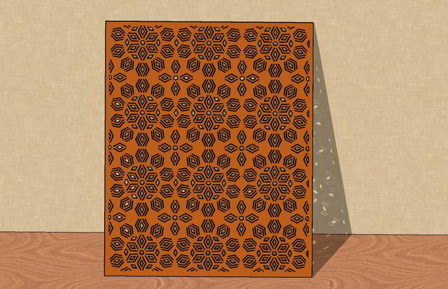 Laser Cut Abstract Grill Jali Design Wood Free Vector File