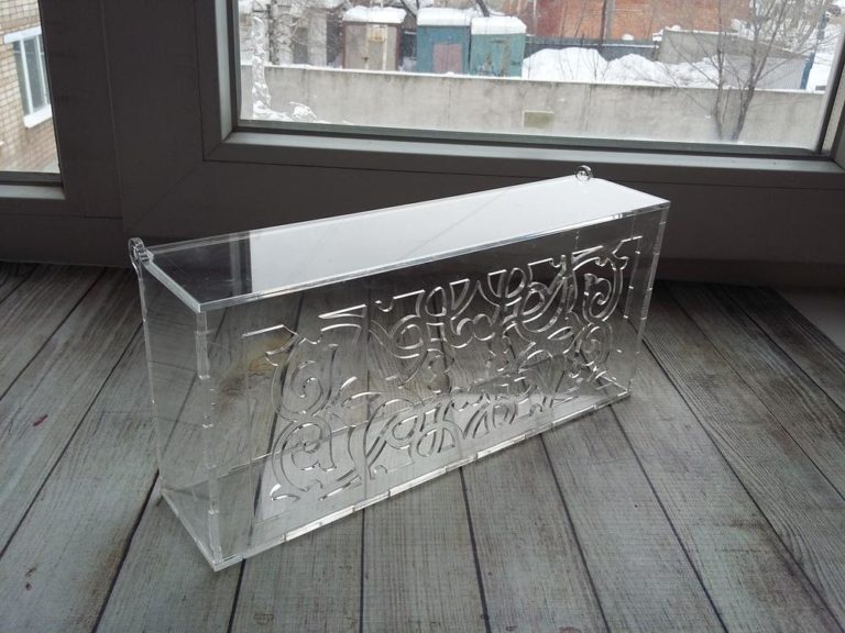 Laser Cut Acrylic Decorative Box With Lid Template Free DXF File