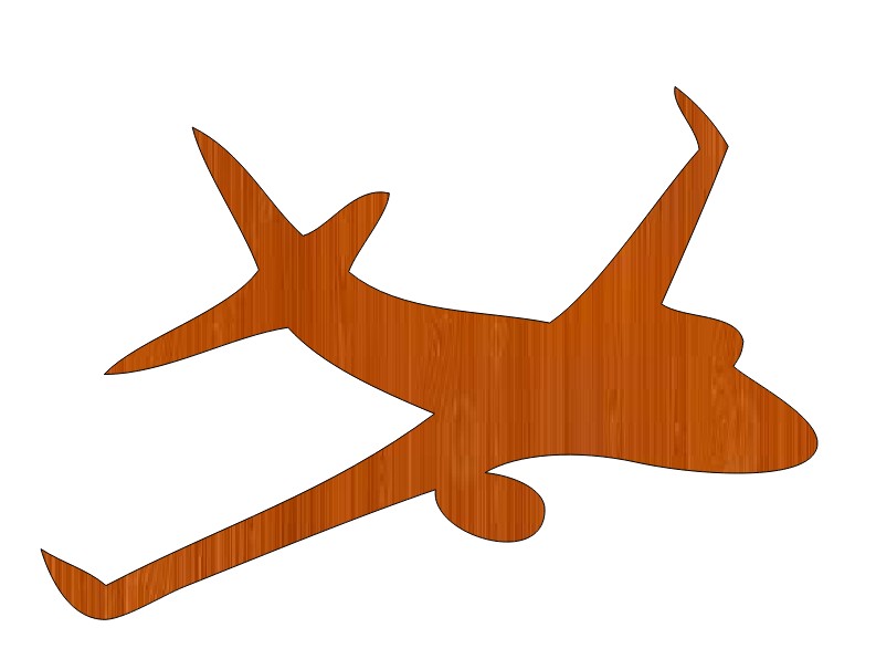 Laser Cut Airplane Fighter Plane Free Vector File