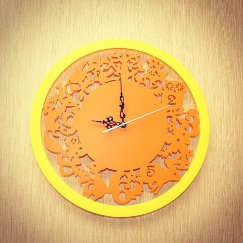 Laser Cut Animals Wall Clock Free Vector File