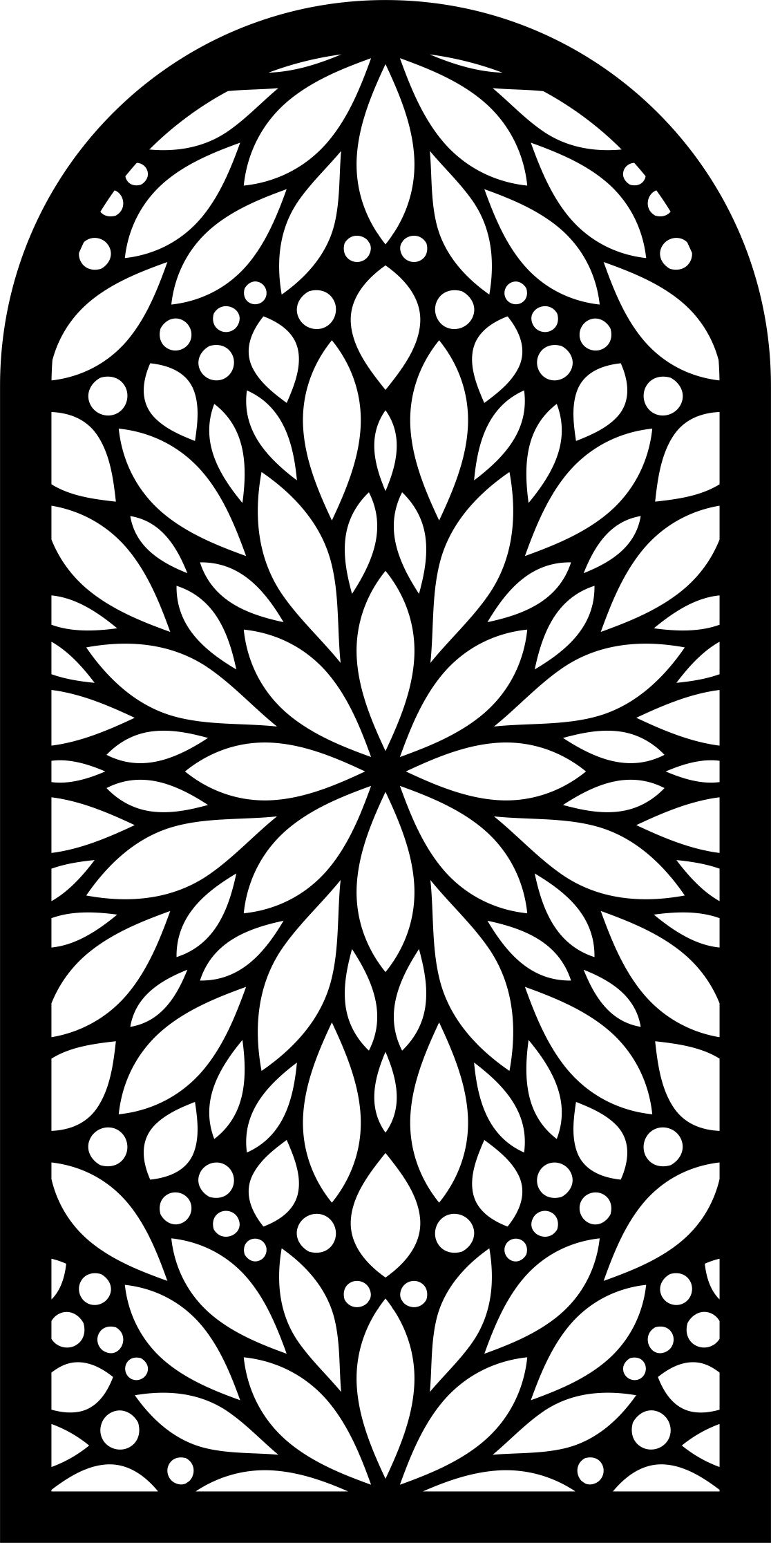 Laser Cut Arch Jali Cutting Pattern Screen Free Vector File